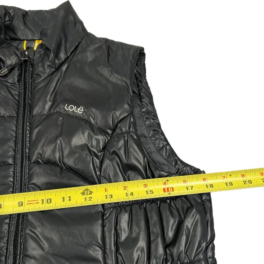 Lole Womens Black Puffer Vest‎ Size S (4-6)Water Repellent Windproof Lightweight